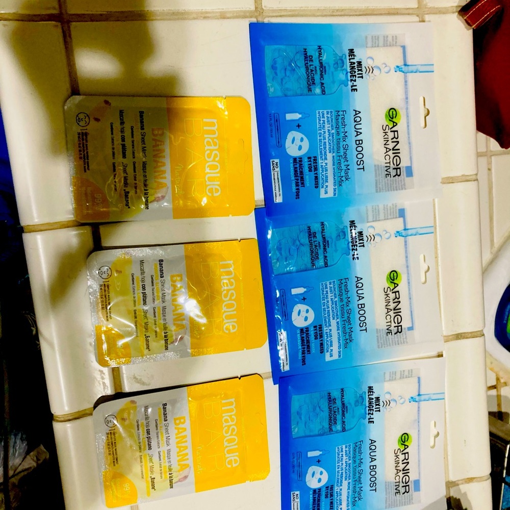 Mask lot of 6 NEW Treatments